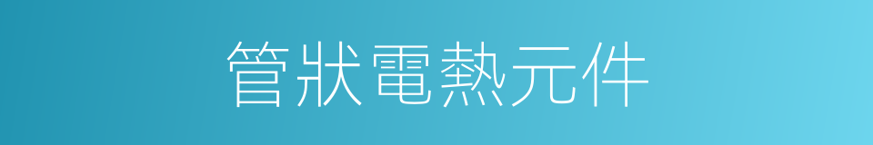 管狀電熱元件的同義詞