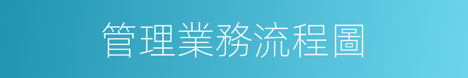 管理業務流程圖的同義詞