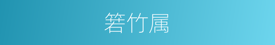 箬竹属的同义词