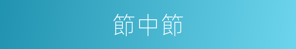 節中節的同義詞