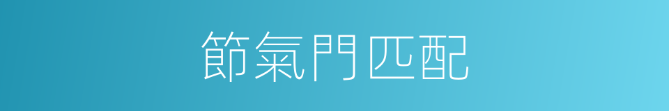 節氣門匹配的同義詞