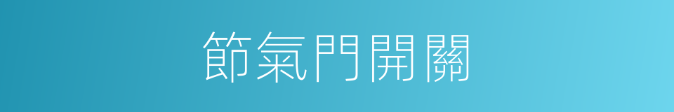 節氣門開關的同義詞
