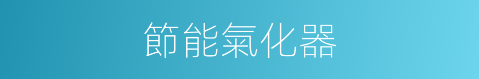 節能氣化器的同義詞