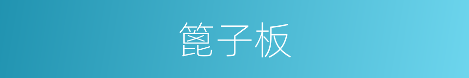 篦子板的同义词