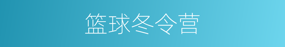 篮球冬令营的同义词