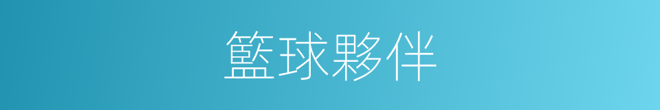 籃球夥伴的同義詞