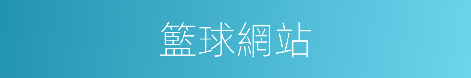 籃球網站的同義詞