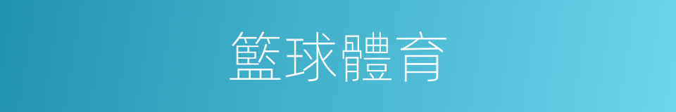 籃球體育的同義詞