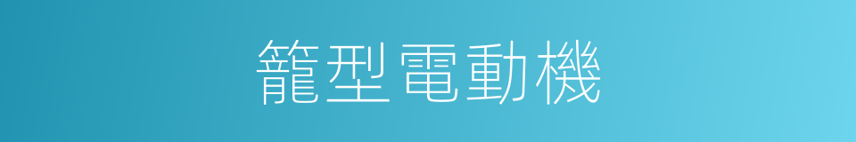 籠型電動機的同義詞