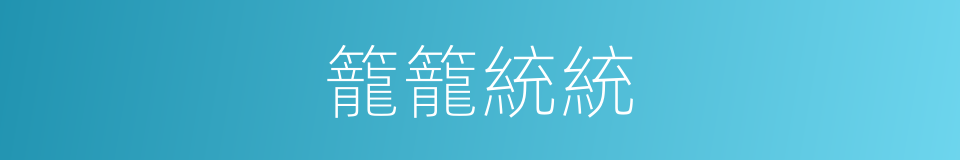 籠籠統統的同義詞