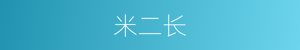 米二长的同义词