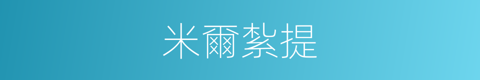 米爾紮提的同義詞