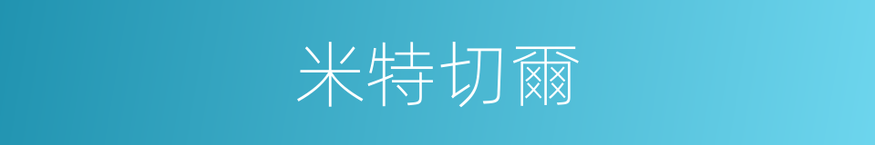 米特切爾的同義詞