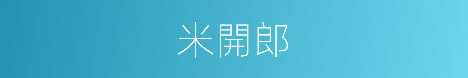 米開郎的同義詞