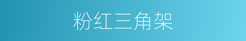 粉红三角架的同义词