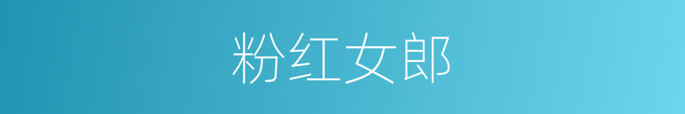 粉红女郎的同义词