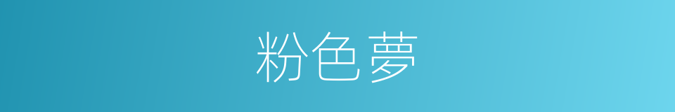 粉色夢的同義詞