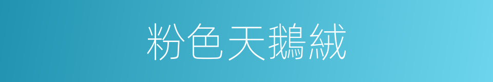 粉色天鵝絨的同義詞