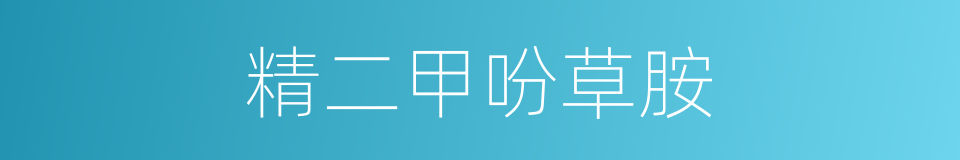精二甲吩草胺的同义词