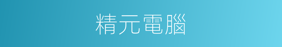 精元電腦的同義詞