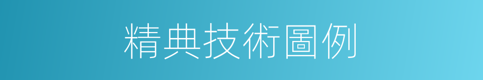 精典技術圖例的同義詞