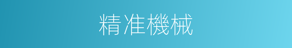 精准機械的同義詞