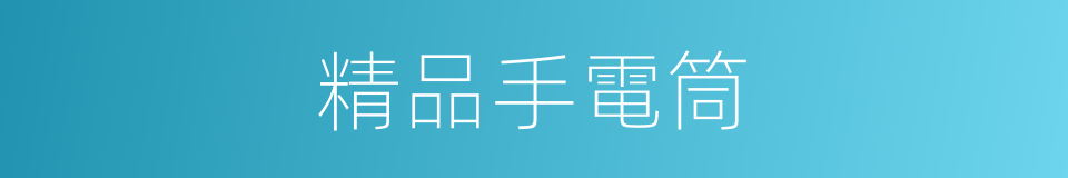 精品手電筒的同義詞
