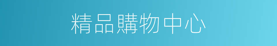 精品購物中心的同義詞