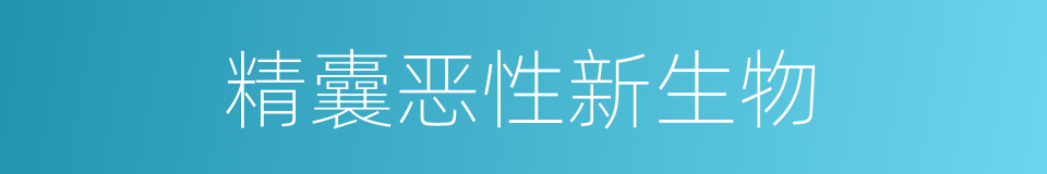 精囊恶性新生物的同义词