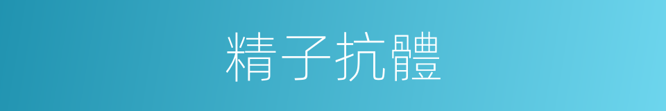 精子抗體的同義詞