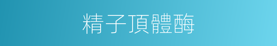 精子頂體酶的同義詞