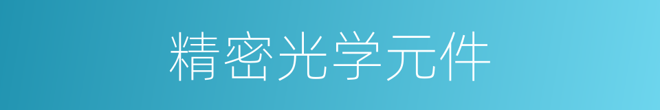 精密光学元件的同义词