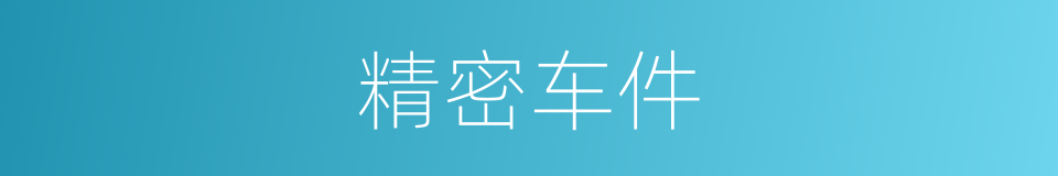 精密车件的同义词