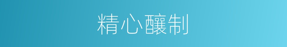 精心釀制的同義詞