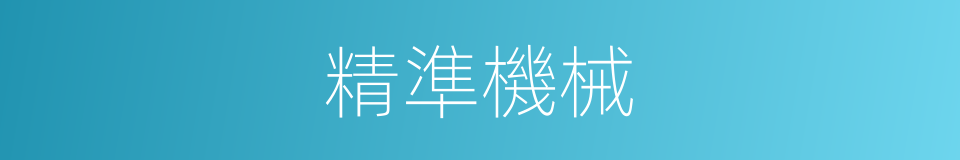 精準機械的同義詞