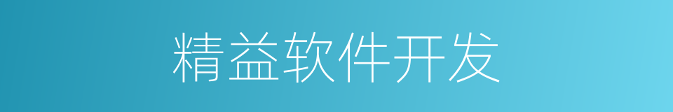 精益软件开发的同义词