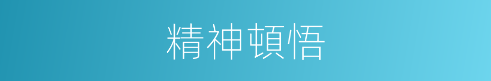 精神頓悟的同義詞