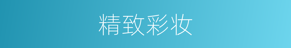 精致彩妆的同义词