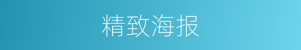 精致海报的同义词
