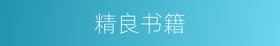 精良书籍的同义词