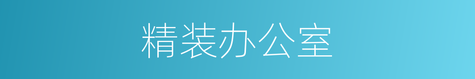 精装办公室的同义词