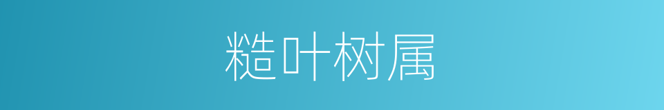 糙叶树属的同义词