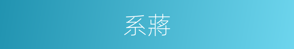 系蔣的同義詞