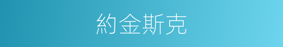 約金斯克的同義詞