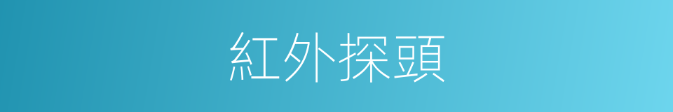 紅外探頭的同義詞
