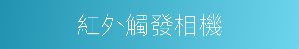 紅外觸發相機的同義詞