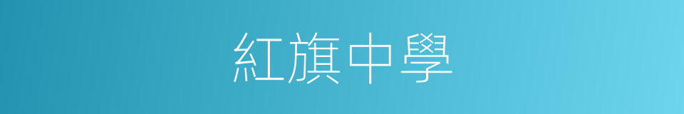 紅旗中學的同義詞