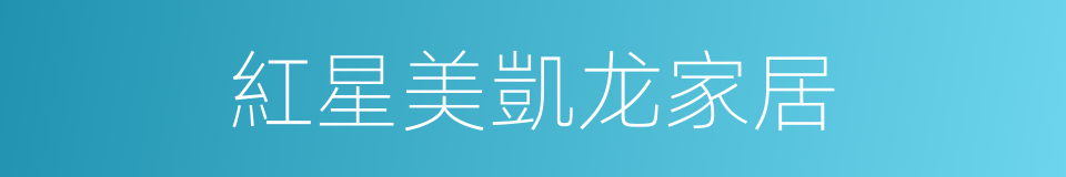 紅星美凱龙家居的同義詞