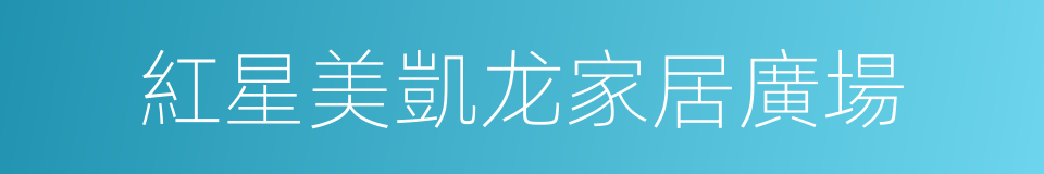 紅星美凱龙家居廣場的同義詞