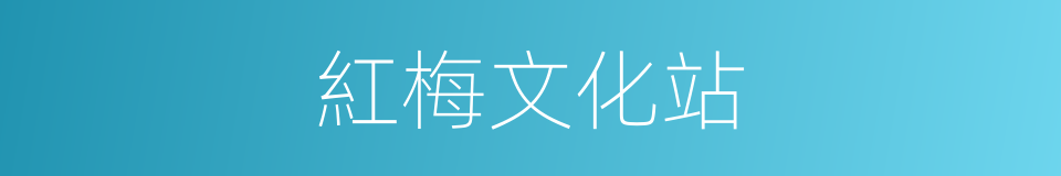 紅梅文化站的同義詞